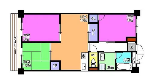 昭和ハイム南芳【7階】の間取り