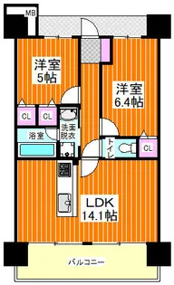 グランノーブル和歌山駅東【3階】の間取り