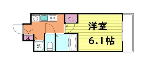 プレサンス大阪城公園パークプレイス【7階】の間取り