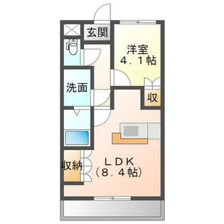 ウルノアパートメントハウス796【202号室】の間取り