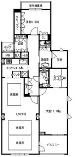 グランドメゾン苦楽園桜町【1階】の間取り