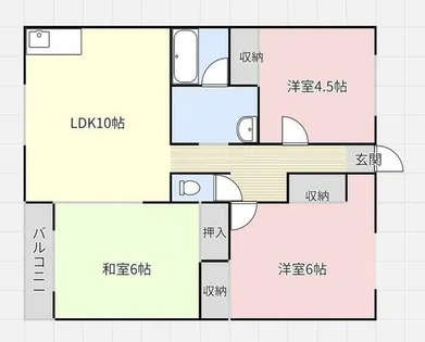 サンヒルズ雄【202号室】の間取り