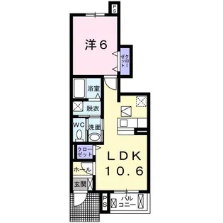 Y’sフィールド A【1階】の間取り