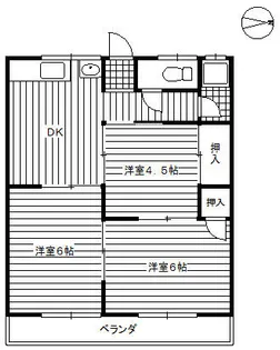 梅本コーポ【102号室】の間取り
