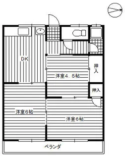 梅本コーポ【102号室】の間取り