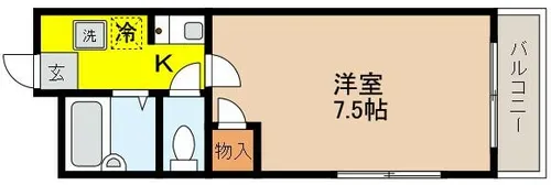 メゾン・ルウ住吉【3階】の間取り