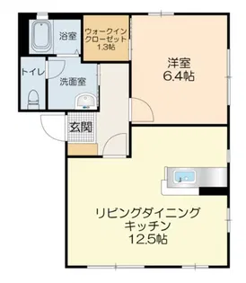 ルミエール山口【1階】の間取り