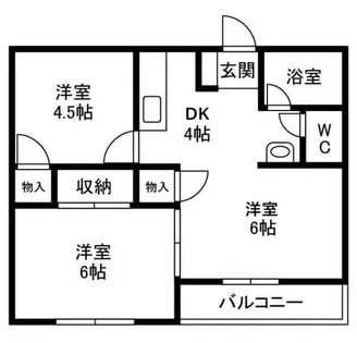 COCOTOビル前田【401号室】の間取り