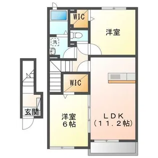 ノイ プロメナーデ【203号室】の間取り