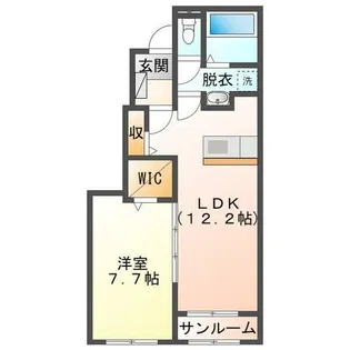 フェリーチェB【104号室】の間取り