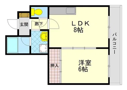 インテリアハシモトビル【2階】の間取り