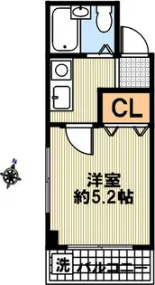 グランドハイツ福住【209号室】の間取り