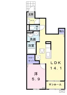 K’sコート大牟田【1階】の間取り