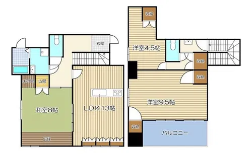 ハイツ中島【101号室】の間取り