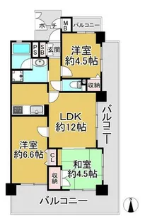 ワコーレアベニュー灘【101号室】の間取り