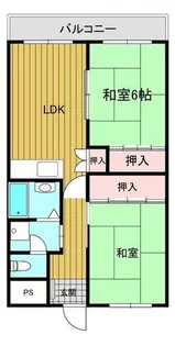 日恵コーポ【603号室】の間取り