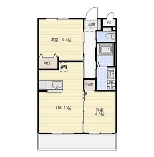 althaea(アルセア)Ⅱ【102号室】の間取り