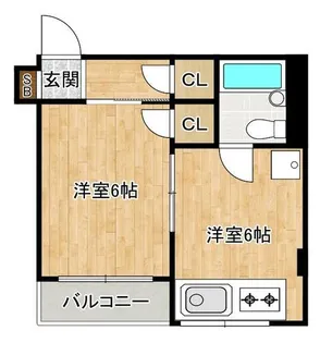 有持ビル【401号室】の間取り