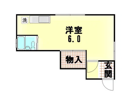 フラワーマンション【4階】の間取り
