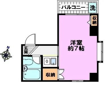 ベルズコート王子【402号室】の間取り
