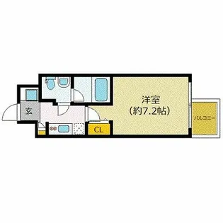 プレサンスNEO京都烏丸【307号室】の間取り