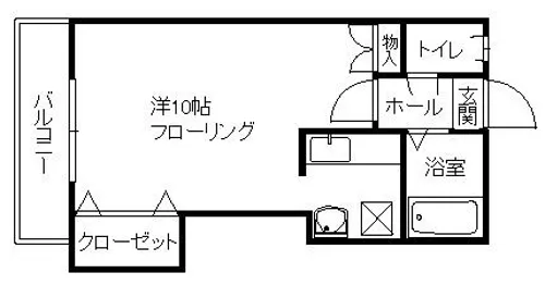 ピナクル板付【201号室】の間取り