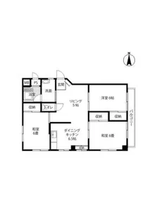 栄生タウンハイツ【2階】の間取り
