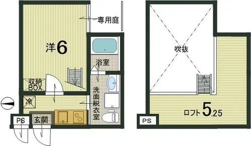 WEST9MirrorⅠ号館【106号室】の間取り