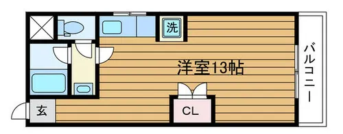 ユウビ・パレス樫切山【2階】の間取り