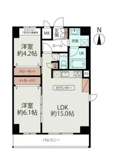 アヴェリエ栄三丁目【10階】の間取り