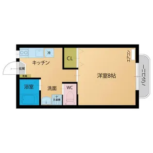 グラシューズ【203号室】の間取り