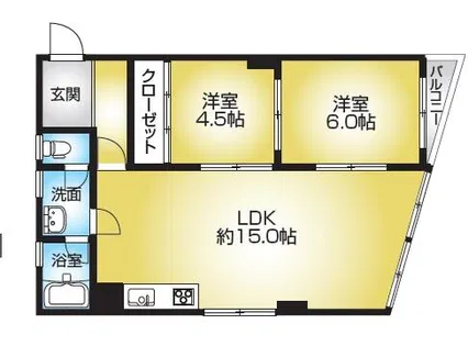 第一江口ビル【4階】の間取り