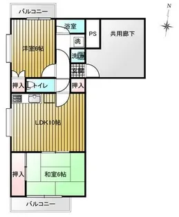 蟹江マンション【3階】の間取り