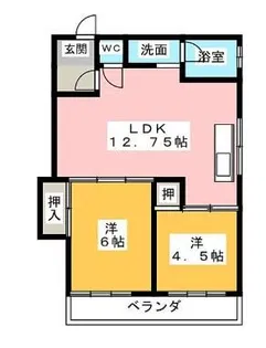 鈴幸ビル【2階】の間取り
