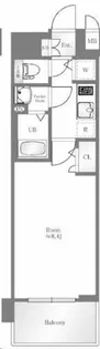 プレサンス京都四条大宮【203号室】の間取り