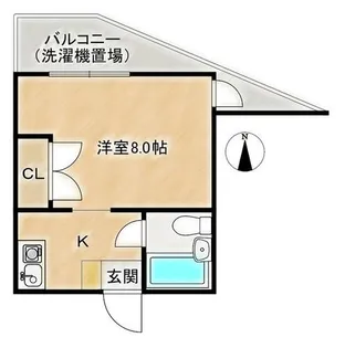 エクセレント武庫三番館【3階】の間取り