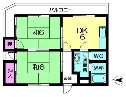 クレアコート精華【3階】の間取り