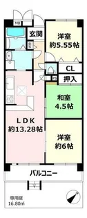 ファミール北大阪リバーサイド【1階】の間取り