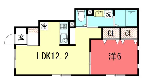 ユアメゾン京都岡崎【1階】の間取り