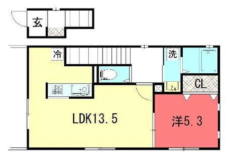 ユアメゾン京都岡崎【2階】の間取り