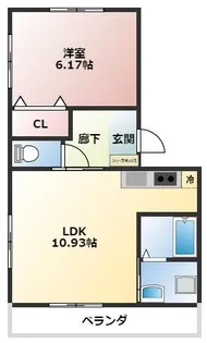 THEWILL【302号室】の間取り