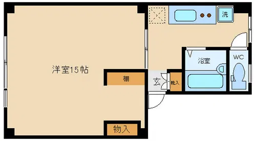 カーサフォルツァ【3-B号室】の間取り