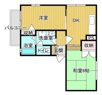 ポルト住吉【101号室】の間取り