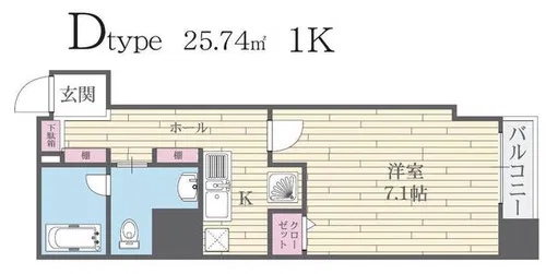 HF河原町二条レジデンス【0605号室】の間取り
