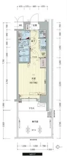 プレサンス京都五条天使突抜【0104号室】の間取り