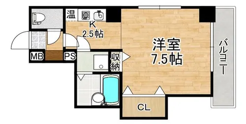 ランデルメゾン赤坂【602号室】の間取り
