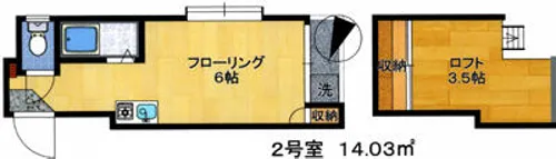 マキシム貝塚駅前【202号室】の間取り