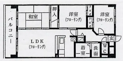 コートタウン駅南【801号室】の間取り