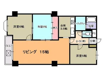 エスポアール円山【2階】の間取り