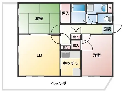 セ・ラ・ヴィ山手【6階】の間取り